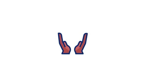 Animiertes Beten-Symbol