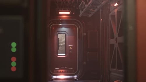 Tunnel Scifi ou corridor de vaisseau spatial