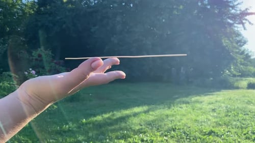 Woman Finds Balance Life Decisions Concept Idea