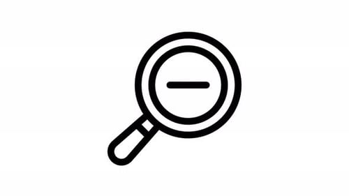 Animated Zoom Out Magnifying Glass Icon