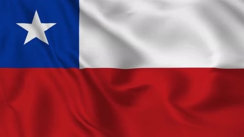 Hintergrund der wehenden Flagge von Chile