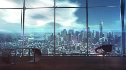 Corporate Background With Office Space HD