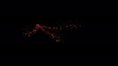 Abstract Glowing Line Particle Trail Effect