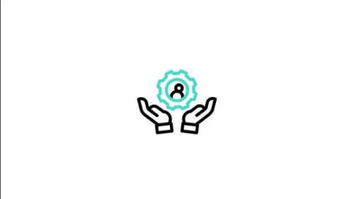 Minimalist Corporate User Support Settings Icon Animation