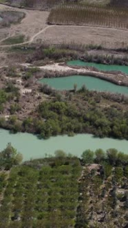 Islet Small Pond River Drone