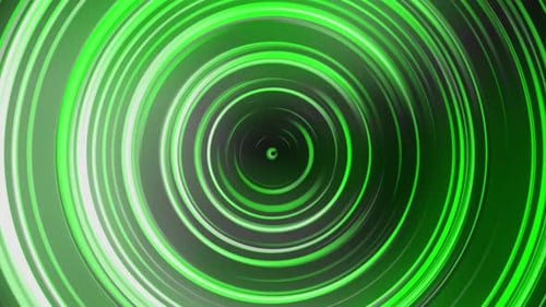Abstract green neon color Background Luminous Swirling Glowing Circles