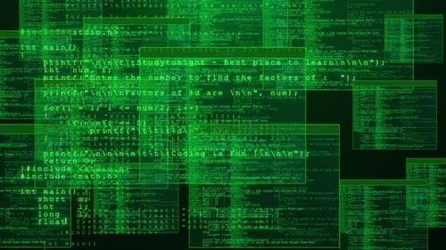 Glitch Programming Code Digital Interface Animation