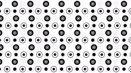 Dynamic Black and White Geometric Pattern Animation Loop