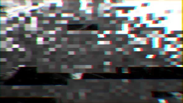 Technology glitch concept, computer generated abstract background with ...