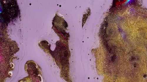 Glitter Paint Flow Shiny Liquid Spill Colorful