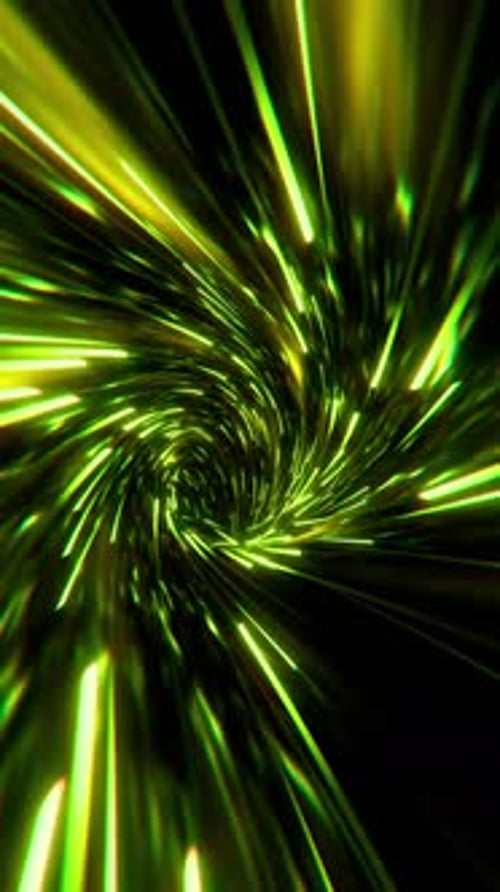 Neon Light Trails Tunnel 03 HD