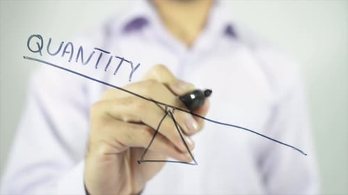 Drawing Quality Versus Quantity Balance Diagram