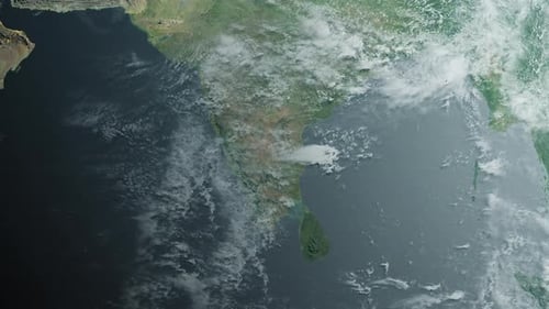 Indian State Seen From Outer Space
