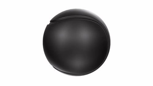 Modern Abstract Rotating Black Sphere 3D Loop Animation