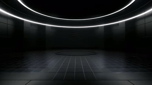 Dynamic Glowing Grid Logo Reveal Animation