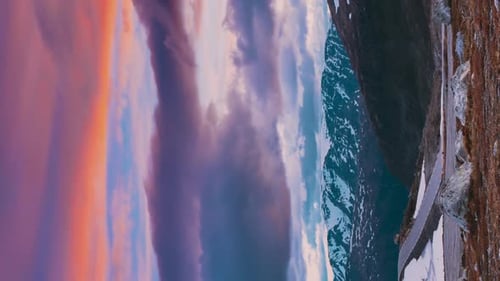 Incrível vista panorâmica da Noruega