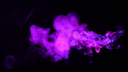 Abstract Smoke Texture Over Black Background Fog in the Darkness