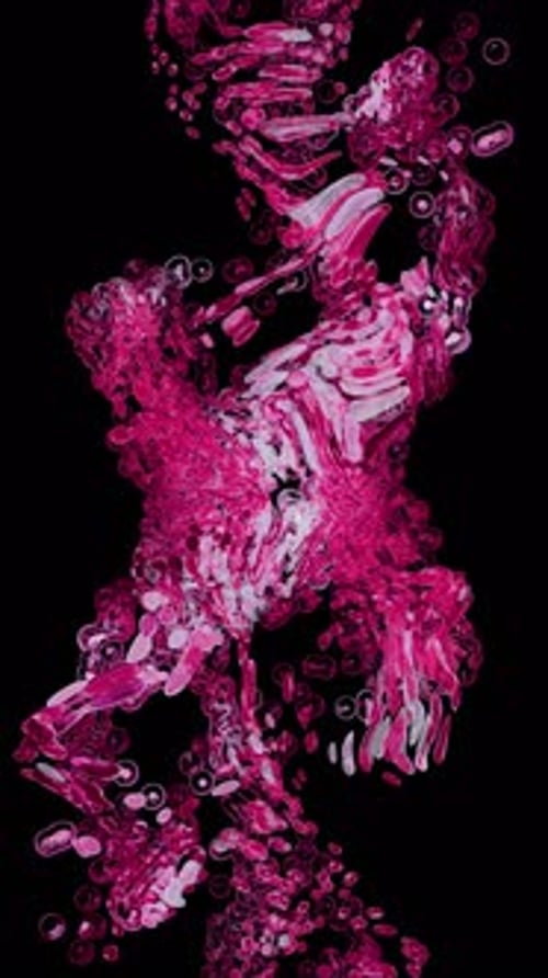 4K Pink Stream Vertical