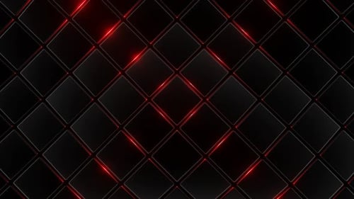 Black And Red Moving Square Abstraction Background Vj Loop In HD