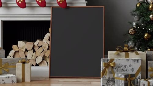 Festive Christmas Frame Placeholder Reveal