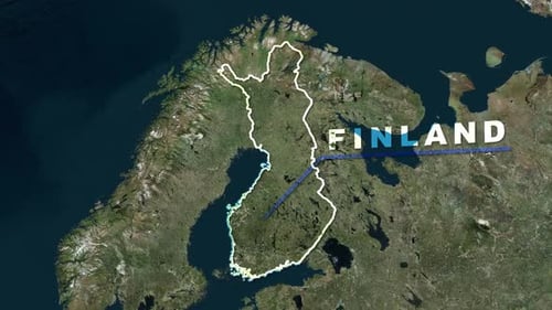 Finland Map Animation