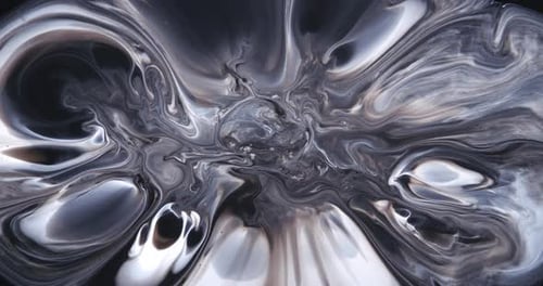 Multi-layered living structure of pastel tones, from white to brown gray, transparency. Ink space.