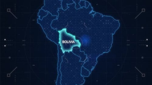 Mapa Hud Zoom de Bolivia