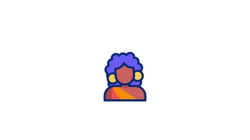 Modern Wiggling Person Icon Animation