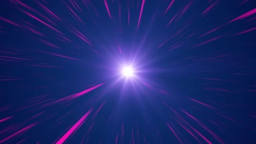 HD 3D animation. Abstract Hyper Jump into Another Galaxy