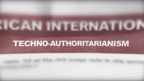 Techno, autoritarisme, dernières actualités, journal photoréaliste