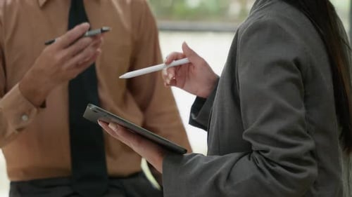 Group of teamwork businessman working and brainstorming in office