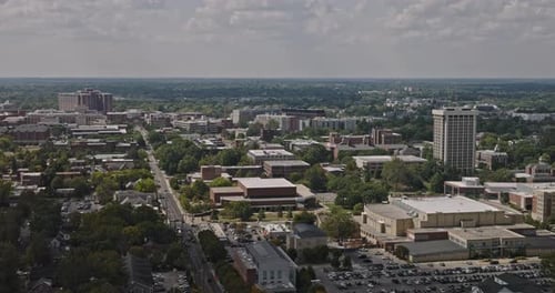 Lexington Kentucky Aerial v8 flyover residential neighborhood capturing University of Kentucky campu