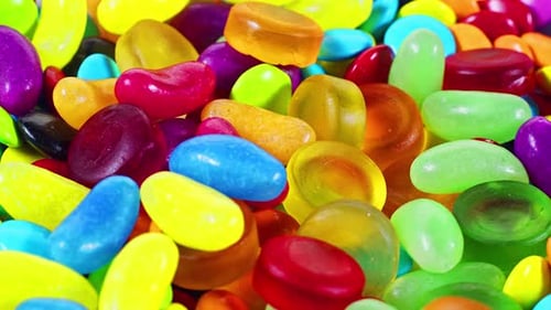 Vibrant Colorful Assorted Candy Background