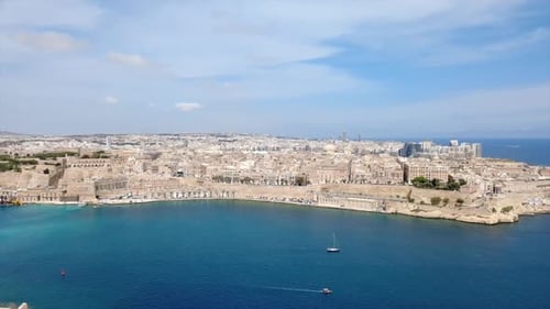 Coastal Aerial View of Valletta, Malta