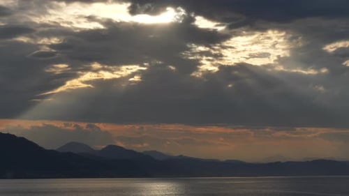 Rays of light and the sound of the sea