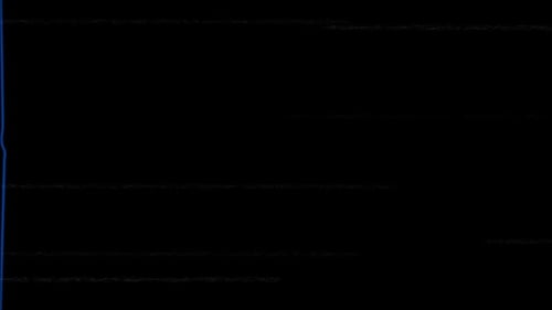 Old VHS Glitches and Static Noise on the black