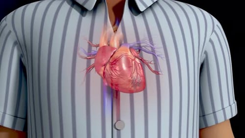 A detailed 3d model of a human heart
