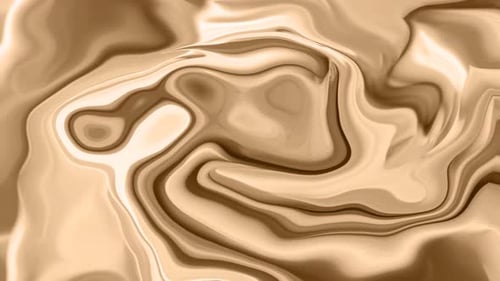 Abstract Golden Fluid Waves Seamlessly Morphing Background