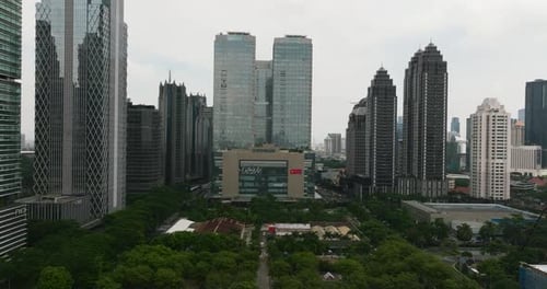 Jakarta is the Capital City of Indonesia at Night