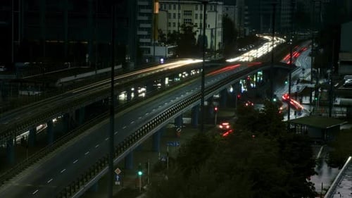 city traffic timelapse