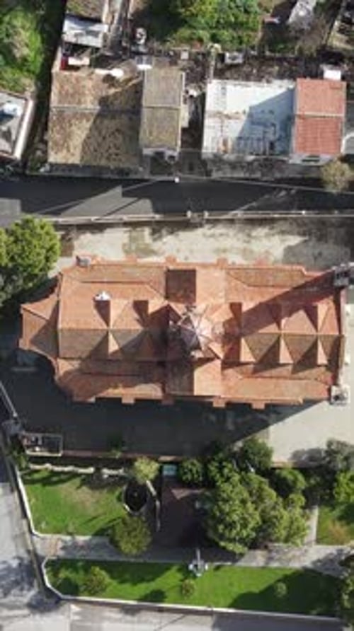 Aerial View of Historical Mosque