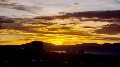 Kuala Lumpur, Malaysia Cityscape Sunrise Timelapse Background