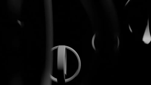 Abstract Smooth Ring Rotation Loop Background Dark Gray