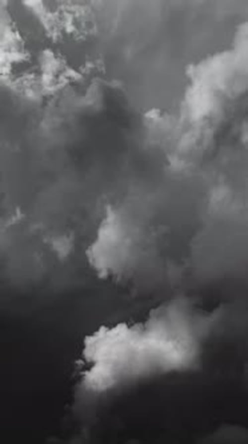 Dark storm clouds moving
