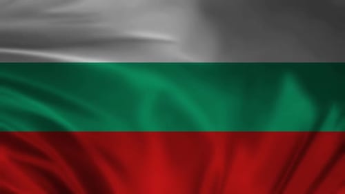 Animated Waving Flag of Bulgaria Motion Graphic