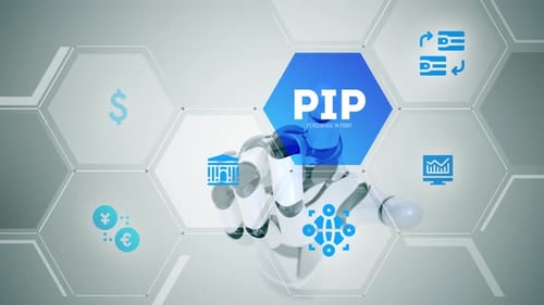 Touchscreen-Animation mit Pip-Prozentwert in Punkten