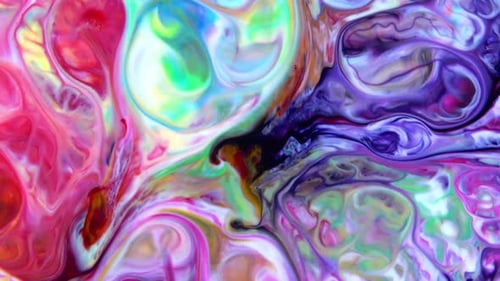 Abstrakte bunte Tintenbewegungen breiten sich auf der Wassertextur aus 1025