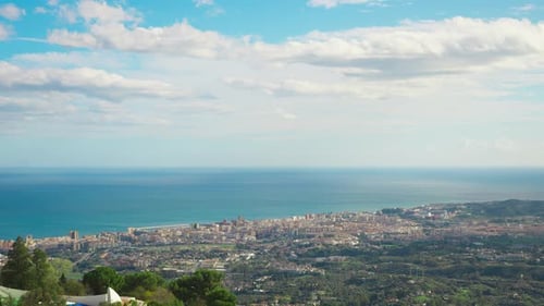 Nubes sobre Fuengirola, Andalucía, España