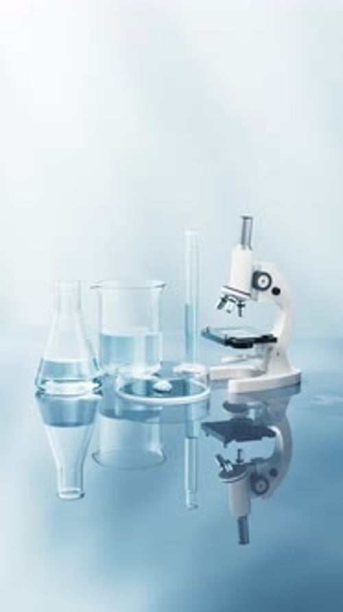 Modern Science Lab Equipment with Dynamic Lighting