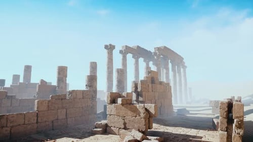 Ruines of Amun Temple in Soleb